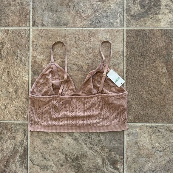 Aerie Bralette Tan Size Small - Picture 5 of 9
